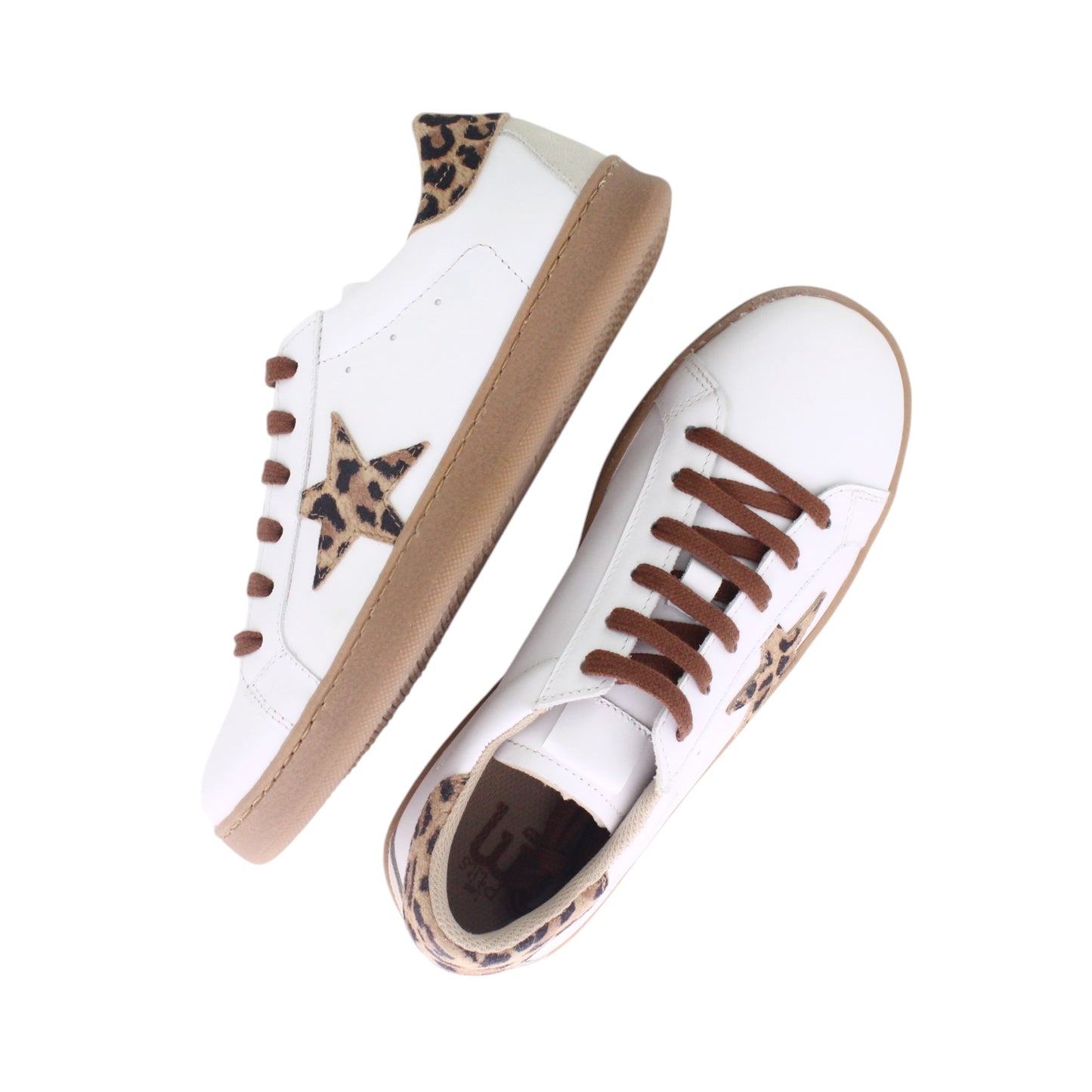 Itri- Cuir blanc motif léopard