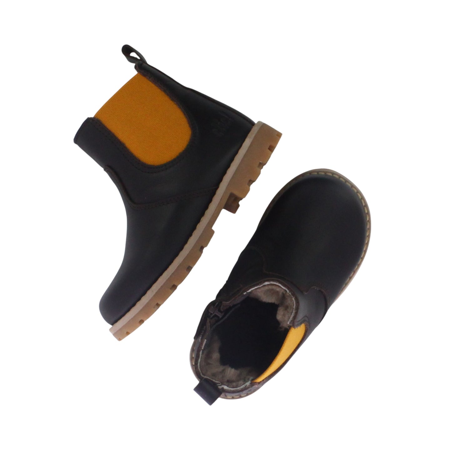 MrJunior - Fourrée - Marron & Moutarde