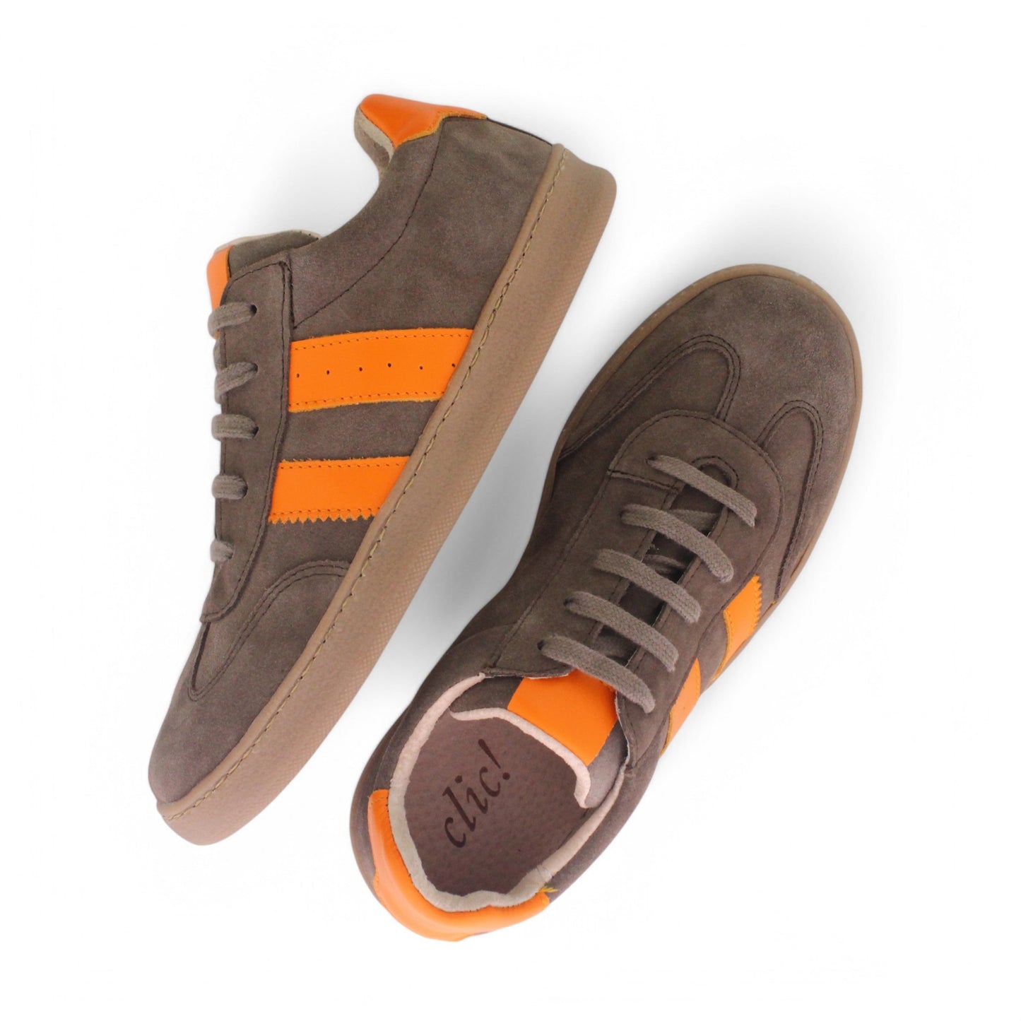 Jessy - Cuir taupe orange