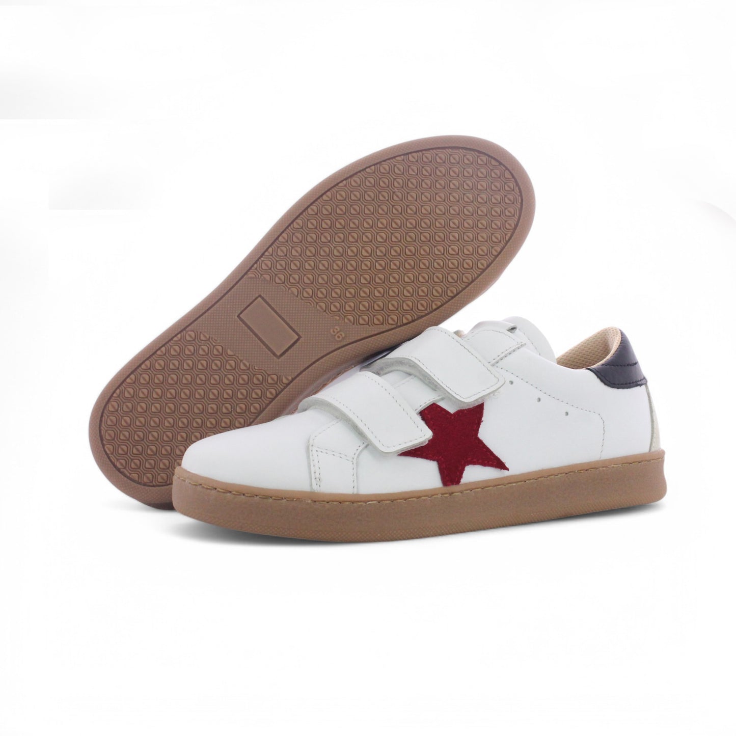 Itri- Cuir blanc et rouge