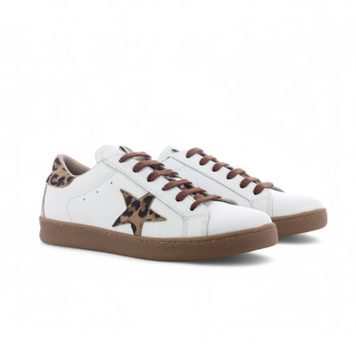 Itri- Cuir blanc motif léopard