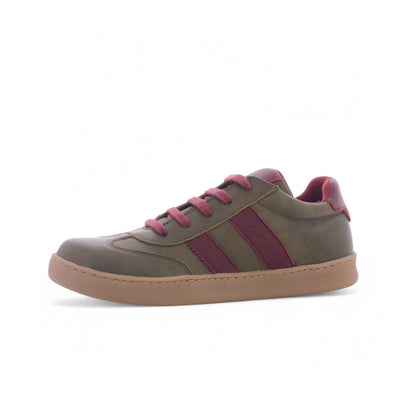 Maya - Cuir vert bordeau