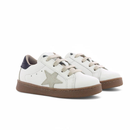 basket fille et ado en cuir blanc et noir demi-saison Maroc
